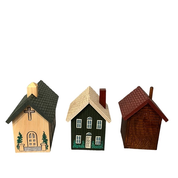 Vintage 1990 Cape Craftsman Country Village by Artist Rose Kennedy 7 Piece Set - Picture 6 of 12